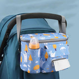 Waterproof Baby Stroller Organizer Bag Large Capacity Bottle Holder