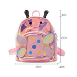 Girls School Bags Leather Backpack Butterfly Princess Girls Bag