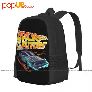 Back To The Future Backpack Large Capacity Print Training Sports Style