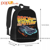 Back To The Future Backpack Large Capacity Print Training Sports Style