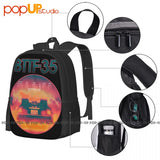 Back To The Future Movie Bttf-35 Backpack Large Capacity Print Foldable Sports B