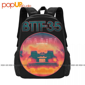 Back To The Future Movie Bttf-35 Backpack Large Capacity Print Foldable Sports B