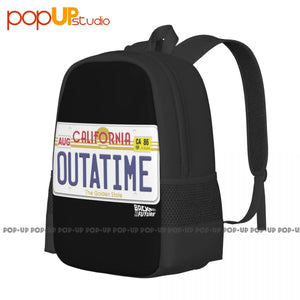 Back To The Future Outatime Plate Movie Backpack