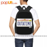 Back To The Future Outatime Plate Movie Backpack