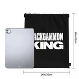 Backgammon Kingpick Drawstring Bags Gym Bag Travel Softback Storage Bag