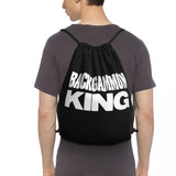 Backgammon Kingpick Drawstring Bags Gym Bag Travel Softback Storage Bag