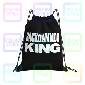 Backgammon Kingpick Drawstring Bags Gym Bag Travel Softback Storage Bag
