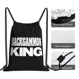Backgammon Kingpick Drawstring Bags Gym Bag Travel Softback Storage Bag