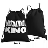 Backgammon Kingpick Drawstring Bags Gym Bag Travel Softback Storage Bag