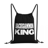 Backgammon Kingpick Drawstring Bags Gym Bag Travel Softback Storage Bag