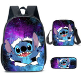 Stitch Backpack 3pcs Set for Boys Girls with Pen Bag