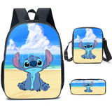 Stitch Backpack 3pcs Set for Boys Girls with Pen Bag