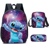 Stitch Backpack 3pcs Set for Boys Girls with Pen Bag