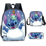 Stitch Backpack 3pcs Set for Boys Girls with Pen Bag