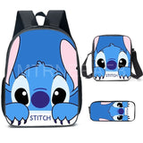 Stitch Backpack 3pcs Set for Boys Girls with Pen Bag
