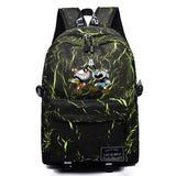 Anime Cuphead Unisex Schoolbag Casual High Fabric Backpack