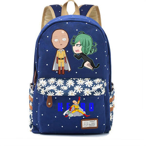 Anime One Punch-Man Canvas Backpack Casual Schoolbag Teenger Mochila