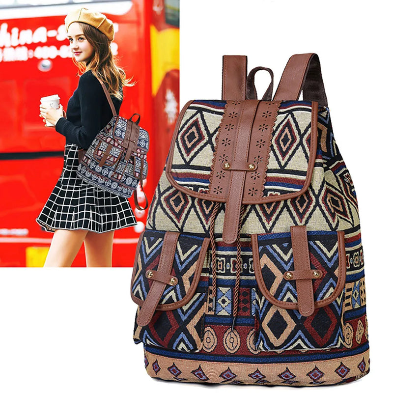 Small Polyester Backpack for Girls Travel Camping