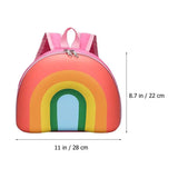 Rainbow Plush Backpack Kids School Bag Girl