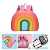Rainbow Plush Backpack Kids School Bag Girl