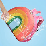 Rainbow Plush Backpack Kids School Bag Girl