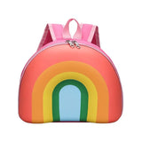 Rainbow Plush Backpack Kids School Bag Girl