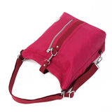 Casual Zipper Solid Sewing Backpack Retro Style Student Daily Bag Girls