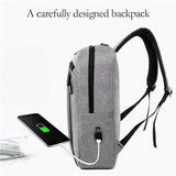 Backpack Computer Bag with USB Charging Port, Adjustable Shoulder Strap