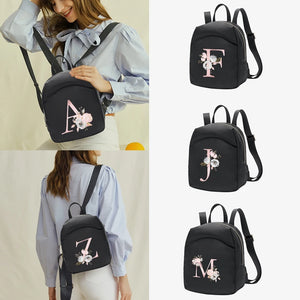 Pink Flower Pattern Crossbody Bag for Women Girls