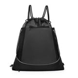 Backpack Drawstring Pockets Side Mesh Bag Basketball Soccer Volleyball Carrier