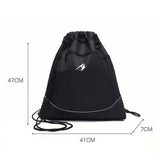 Backpack Drawstring Pockets Side Mesh Bag Basketball Soccer Volleyball Carrier