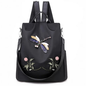Embroidered Chinese Style Backpack Outdoor Travel Bag