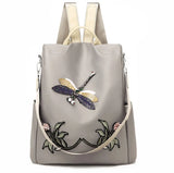 Embroidered Chinese Style Backpack Outdoor Travel Bag