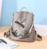 Embroidered Chinese Style Backpack Outdoor Travel Bag