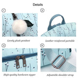 Flower Print Women School Backpack Casual Travel Bag