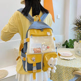 Plush Doll Rabbit Backpack Large Capacity Schoolbag for Teenage Girls Boys