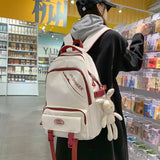 Canvas School Bag for Teenage Girl Casual Rucksack Travel