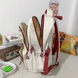 Canvas School Bag for Teenage Girl Casual Rucksack Travel