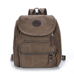 Canvas School Backpack Women Bag Female