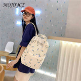 Floral Prints Backpack Large Capacity Teen Shoulder Bag for Travel