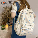Floral Prints Large Capacity Teenager Backpack