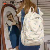 Floral Prints Large Capacity Teenager Backpack