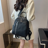 Girls Solid Middle School Student Backpack Hiking Travel Knapsack