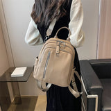 Girls Solid Middle School Student Backpack Hiking Travel Knapsack