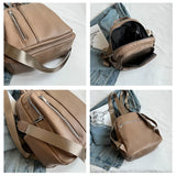 Girls Solid Middle School Student Backpack Hiking Travel Knapsack