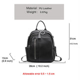 Girls Solid Middle School Student Backpack Hiking Travel Knapsack