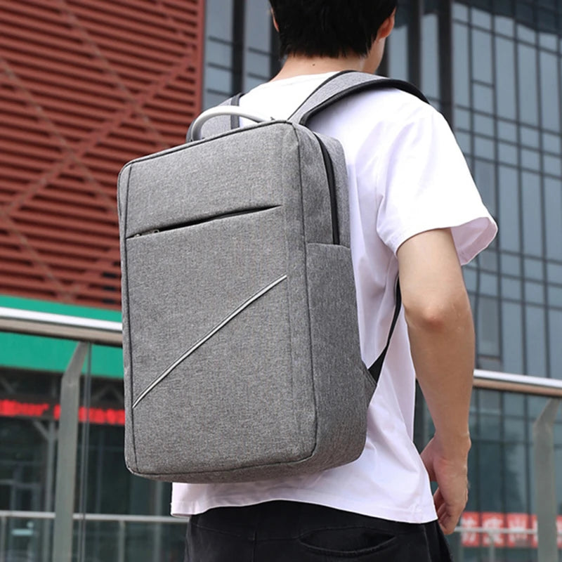 Waterproof Nylon Laptop Bag USB Charging Rucksack