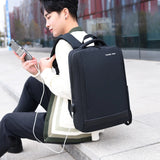 Men's Business Notebook Backpack USB Charging Waterproof Bag