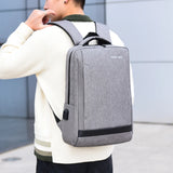Men's Business Notebook Backpack USB Charging Waterproof Bag