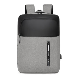 Men's Business Notebook Backpack USB Charging Waterproof 15.6 Inches